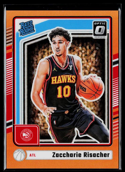 2024-25 Donruss Optic Zaccharie Risacher Rookie Orange #/175 #268