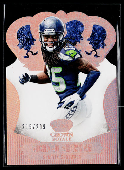 2013 Panini Crown Royale Richard Sherman Bronze Holo (Die Cut Crown) #/299 #78