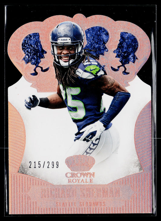 2013 Panini Crown Royale Richard Sherman Bronze Holo (Die Cut Crown) #/299 #78