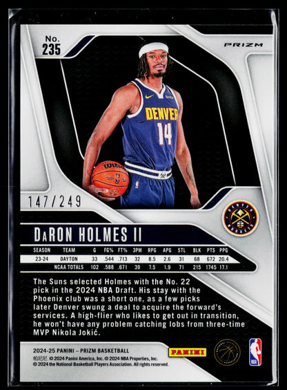 2024-25 Panini Prizm DaRon Holmes II Prizms Skewed #/249 #235