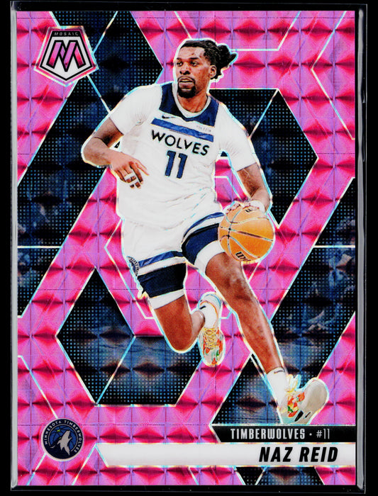 2024-25 Panini Mosaic Naz Reid Pink Mosaic #/175 #60