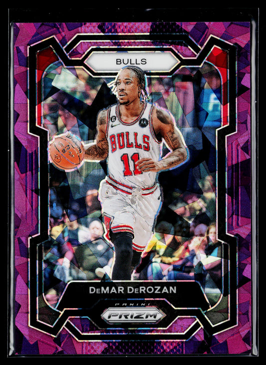 2023-24 Panini Prizm DeMar DeRozan Prizms Purple Ice #/149 #36