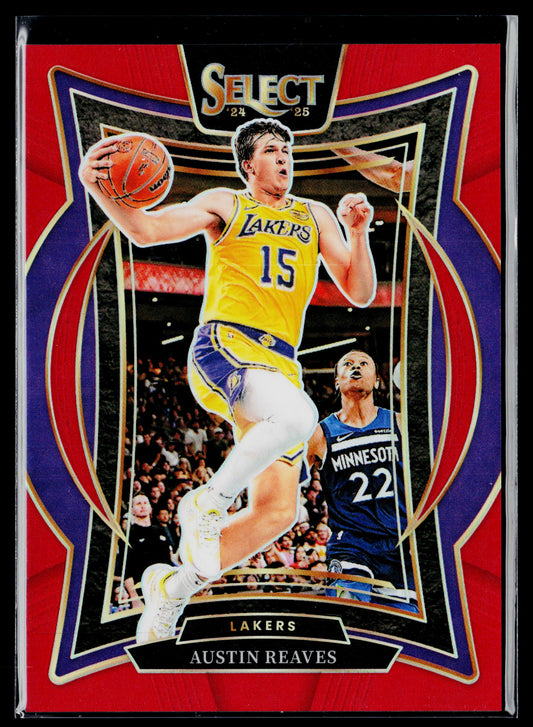 2024-25 Panini Select Austin Reaves Red Prizm #/199 #40