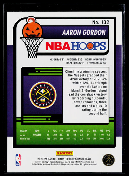 2023-24 Hoops Haunted Hoops - Holo Webs Aaron Gordon #132