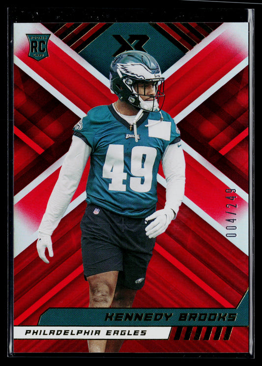 2022 Panini XR Kennedy Brooks Rookie Red #/249 #157