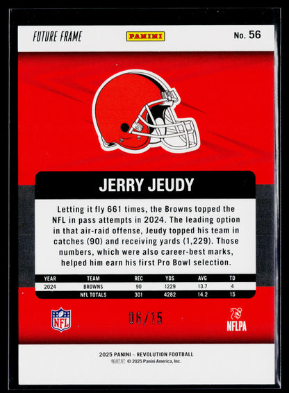 2025 Panini Revolution Jerry Jeudy Future Frame #/15 #56