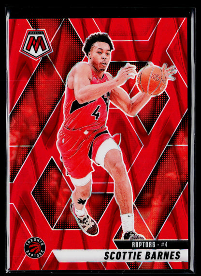 2024-25 Panini Mosaic Scottie Barnes Red Seismic Mosaic #/299 #77