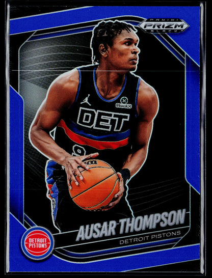 2024-25 Panini Prizm Black Ausar Thompson Blue Prizms #/199 #90