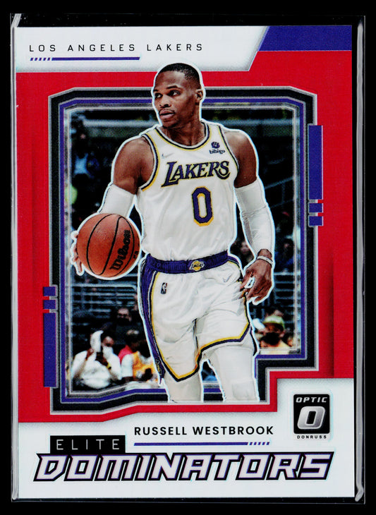 2021-22 Donruss Optic Russell Westbrook Elite Dominators Red #/99 #22