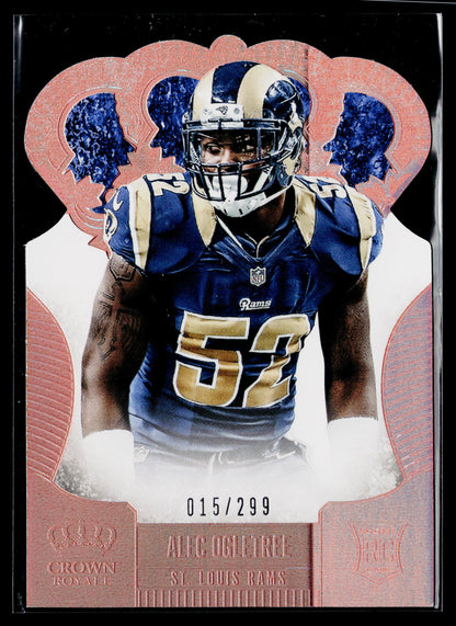2013 Crown Royale Alec Ogletree Rookie Bronze Holo Die Cut Crown /299 #104
