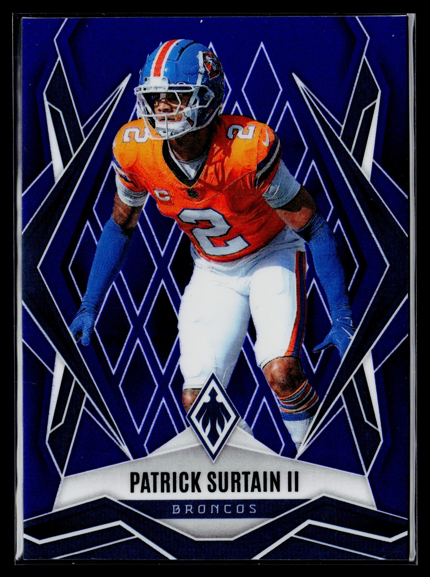 2025 Panini Phoenix Patrick Surtain II Blue Prizm #/50 #98