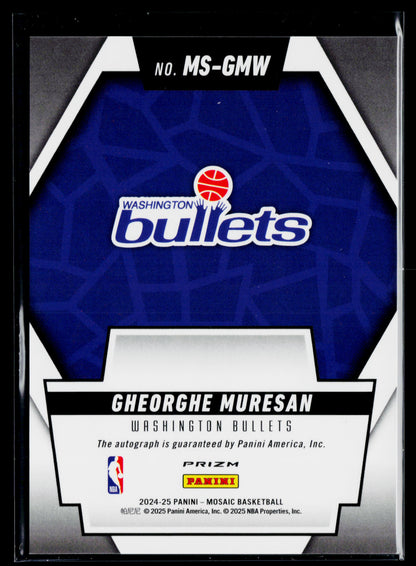 2024-25 Panini Mosaic Gheorghe Muresan Scripts Auto #MS-GMW