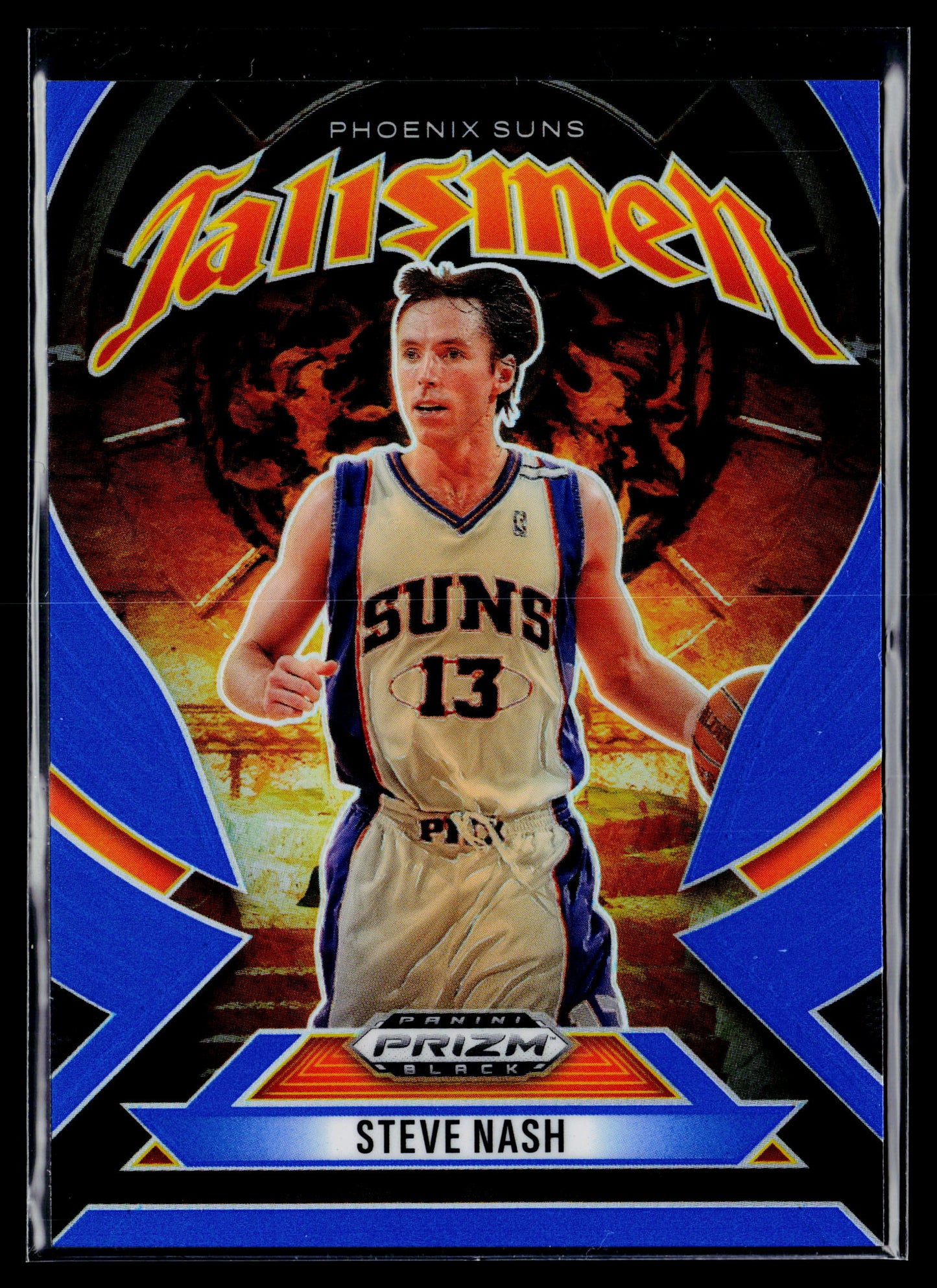 2024-25 Panini Prizm Black Steve Nash Talismen Blue Prizms #/199 #21