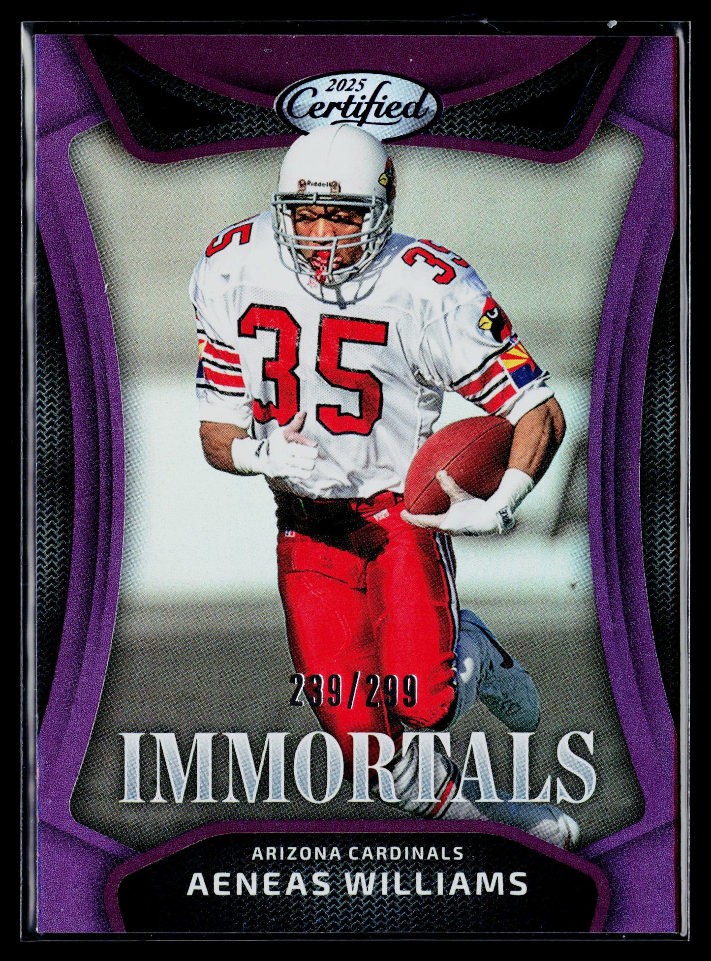 2025 Panini Certified Aeneas Williams Immortals Mirror Purple #/299 #IM-AWS