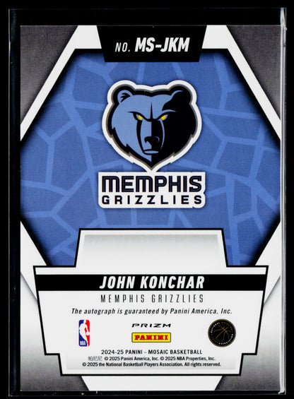 2024-25 Panini Mosaic John Konchar Scripts Auto #MS-JKM
