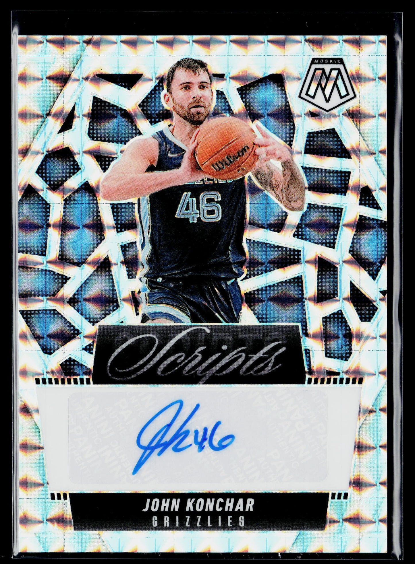 2024-25 Panini Mosaic John Konchar Scripts Auto #MS-JKM