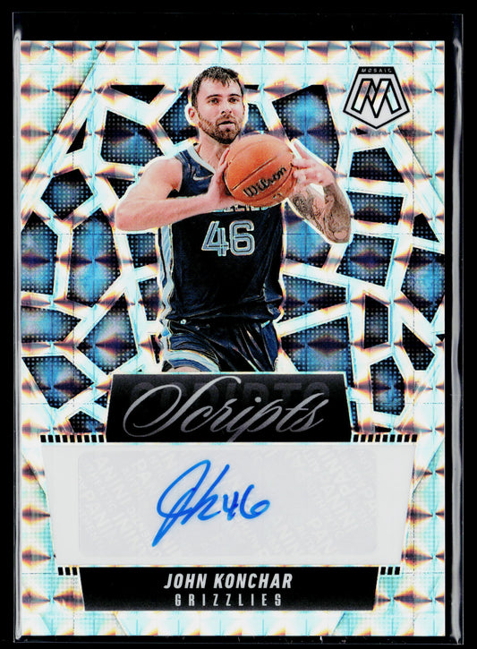 2024-25 Panini Mosaic John Konchar Scripts Auto #MS-JKM