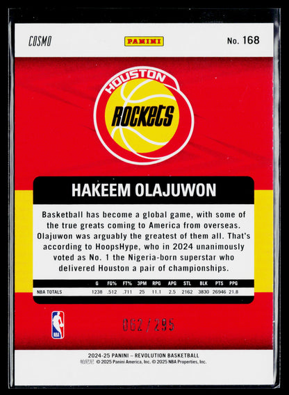 2024-25 Panini Revolution Hakeem Olajuwon Legends Cosmo #/295 #168