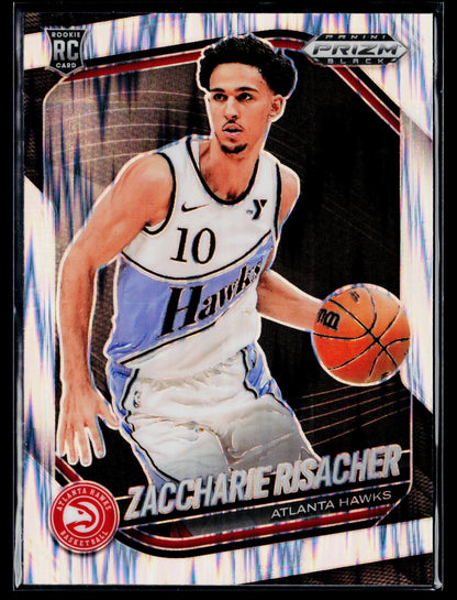 2024-25 Panini Prizm Black Zaccharie Risacher Skewed Prizms #/249 #181