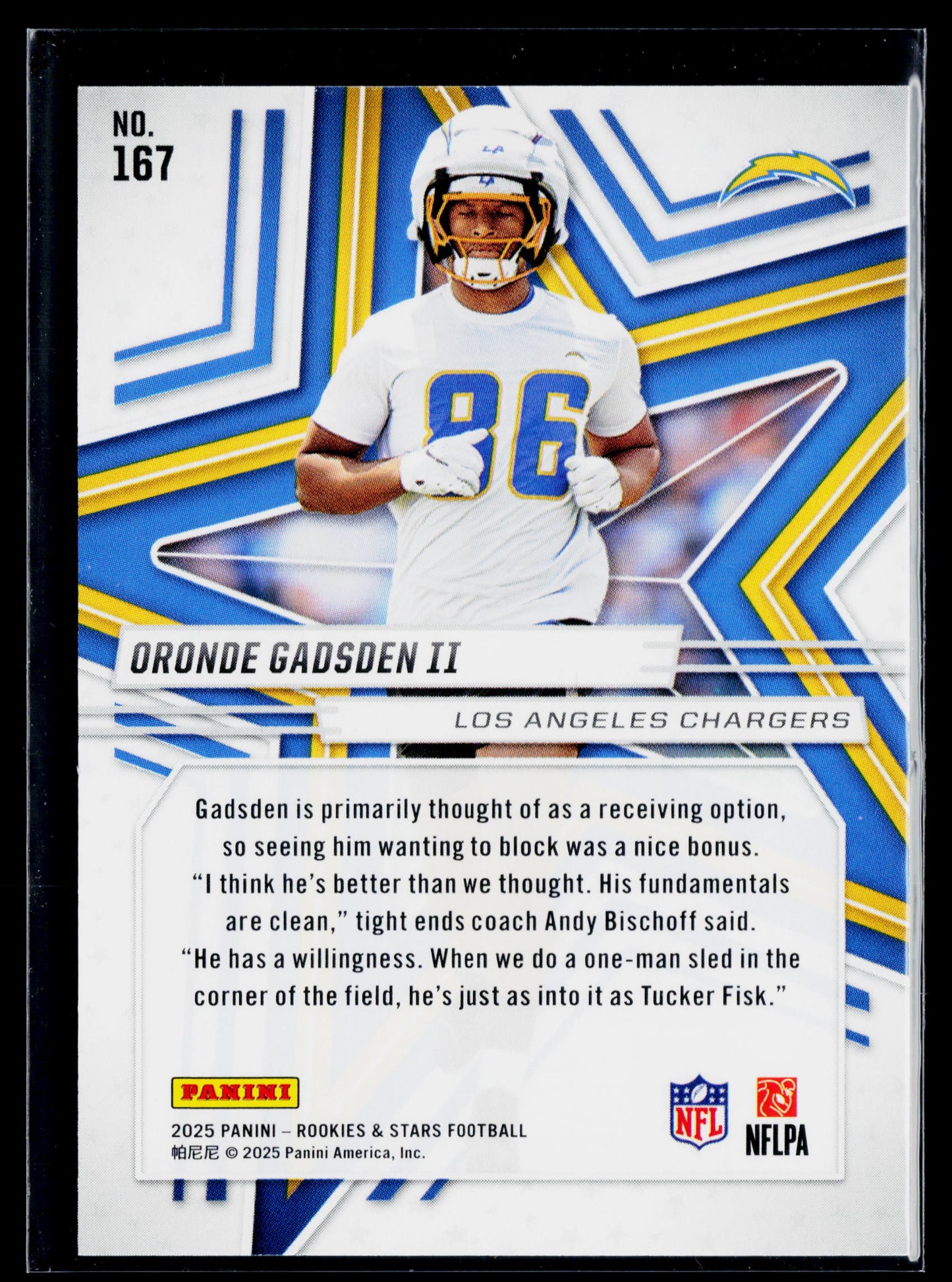 2025 Panini Rookies & Stars Oronde Gadsden II Rookie True Blue #/149 #167
