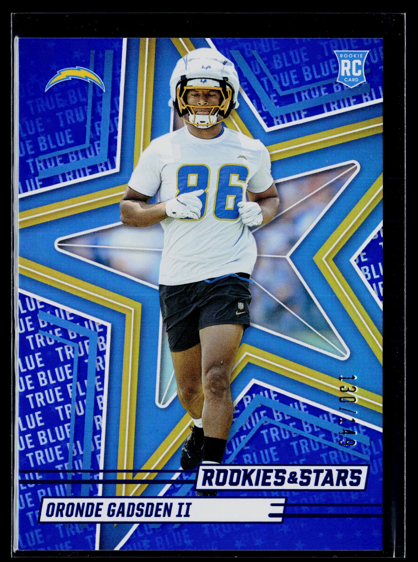 2025 Panini Rookies & Stars Oronde Gadsden II Rookie True Blue #/149 #167