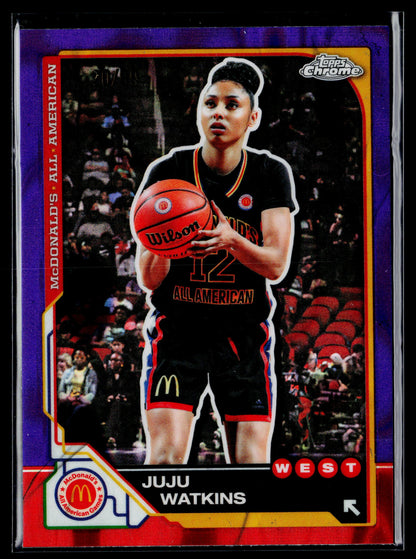 2025 Topps Chrome McDonald's All American JuJu Watkins Purple Lava /99 #84