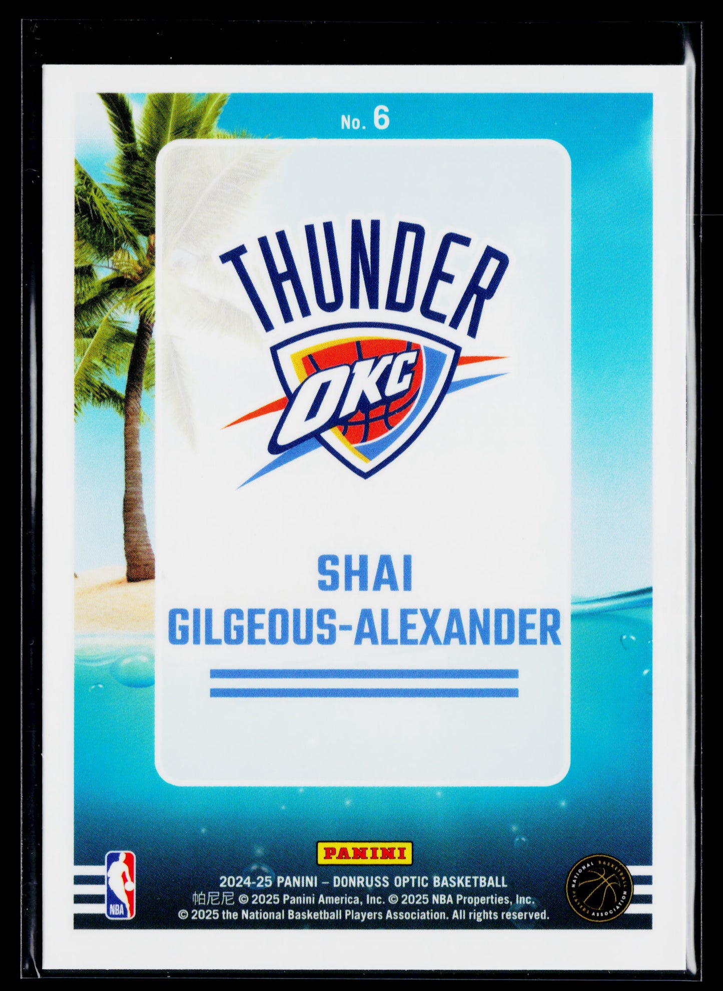 2024-25 Donruss Optic Shai Gilgeous-Alexander Splash! #6