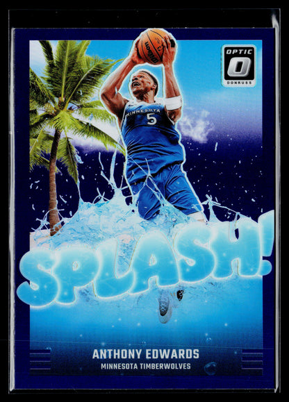 2024-25 Donruss Optic Anthony Edwards Splash! Purple #7