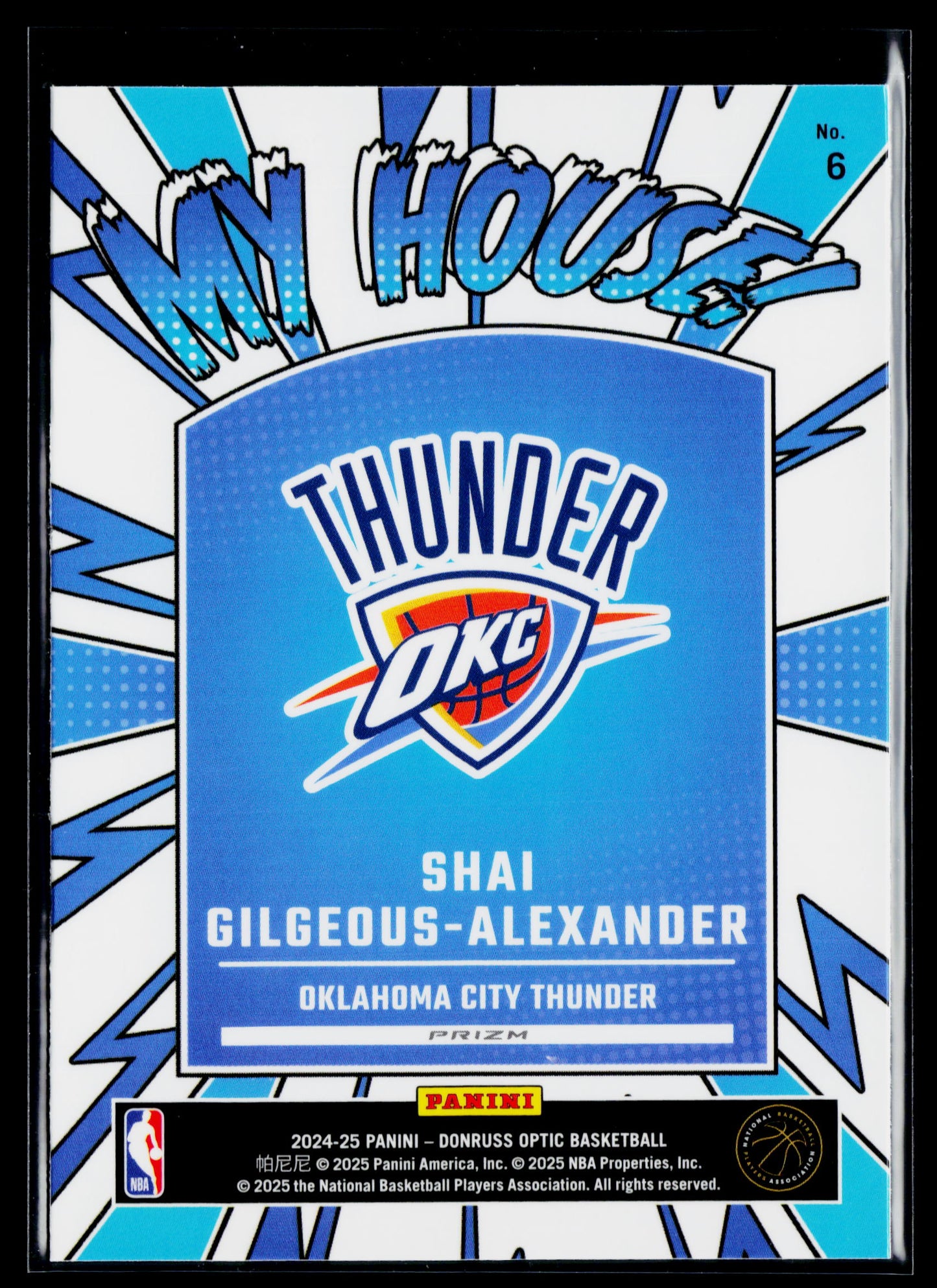 2024-25 Donruss Optic Shai Gilgeous-Alexander My House Purple #6