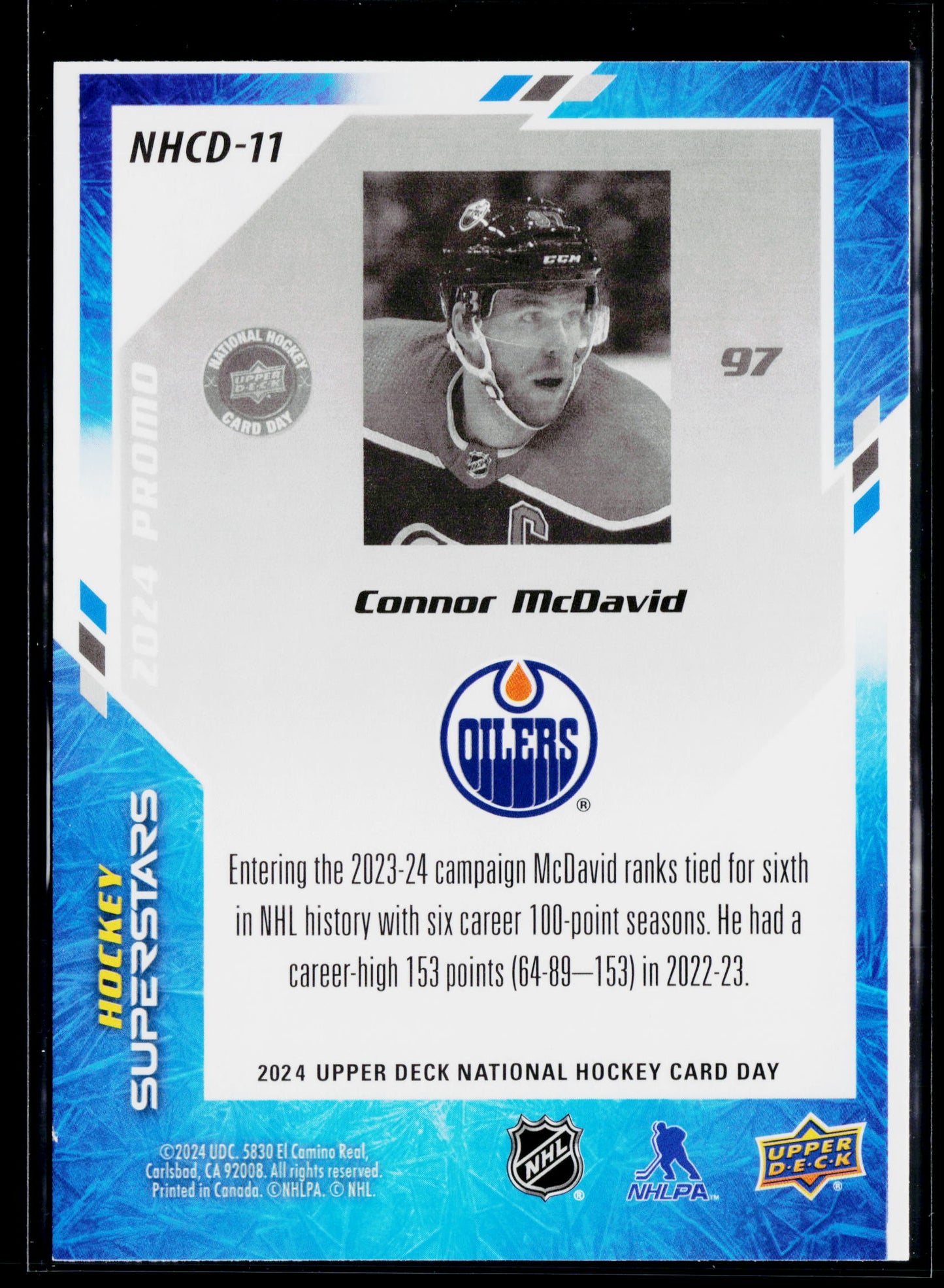 2024 Upper Deck National Hockey Card Day Connor McDavid #NHCD-11