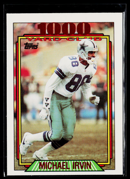 1992 Topps Michael Irvin 1000 Yard Club #3b