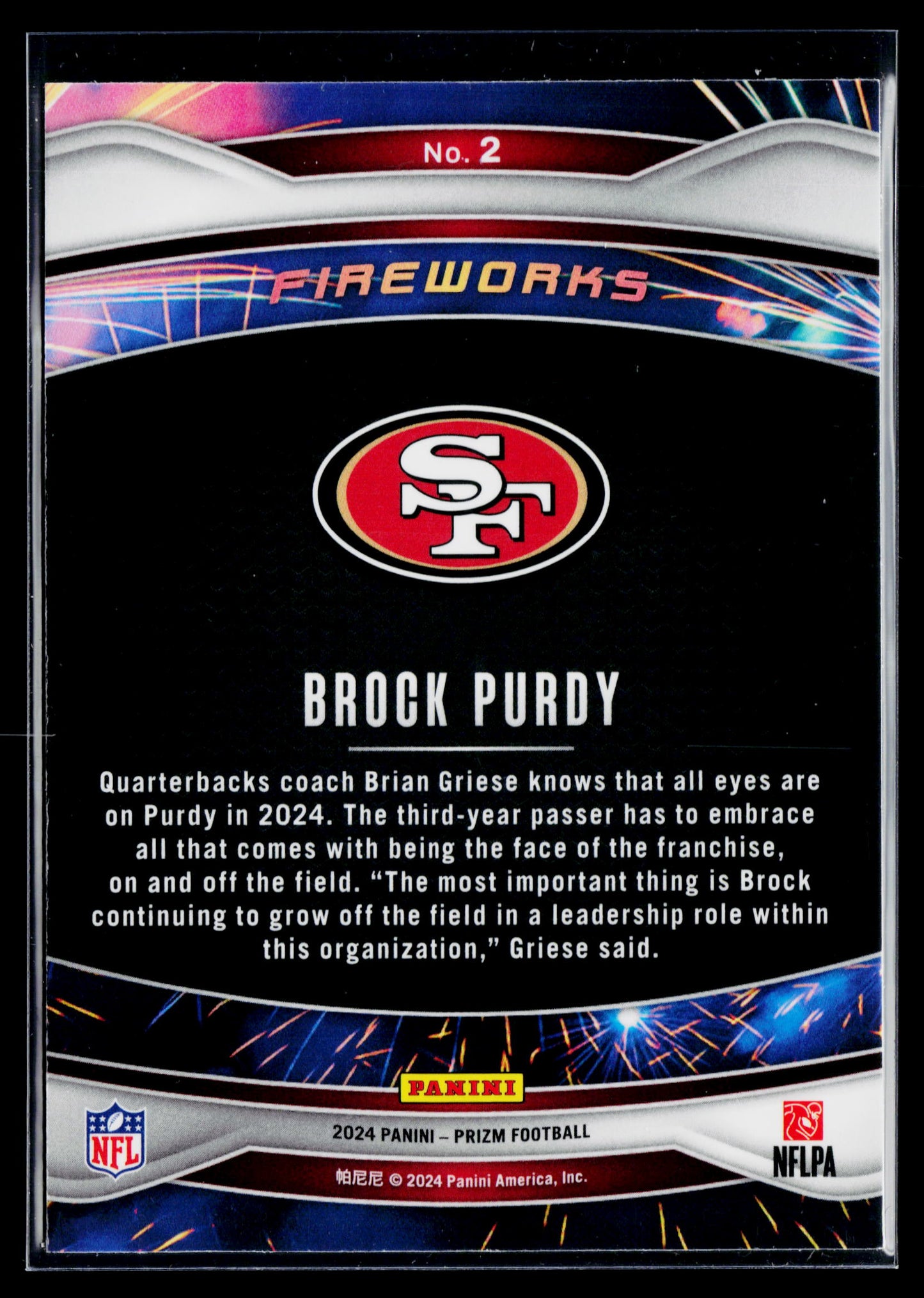 2024 Panini Prizm Brock Purdy Fireworks #2