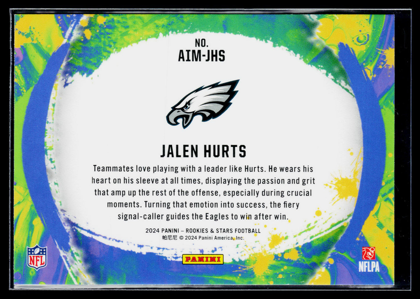2024 Panini Rookies & Stars Jalen Hurts Artistry in Motion #AIM-JHS