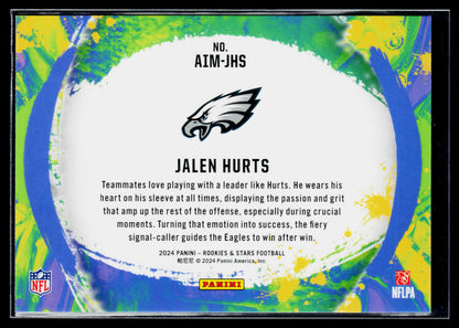 2024 Panini Rookies & Stars Jalen Hurts Artistry in Motion #AIM-JHS