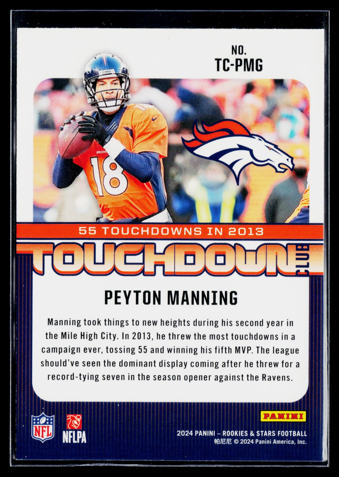 2024 Panini Rookies & Stars Peyton Manning Touchdown Club #TC-PMG