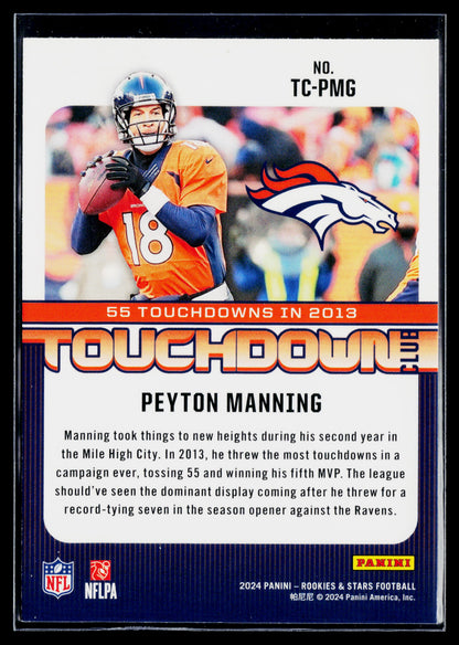 2024 Panini Rookies & Stars Peyton Manning Touchdown Club #TC-PMG