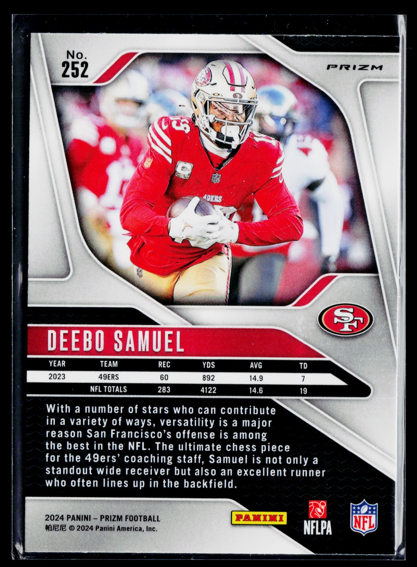 2024 Panini Prizm Deebo Samuel Neon Green Pulsar #252
