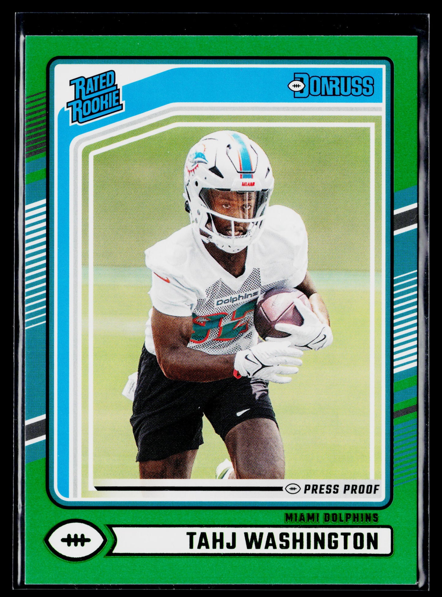2024 Donruss Tahj Washington Rookie Press Proof Green #346