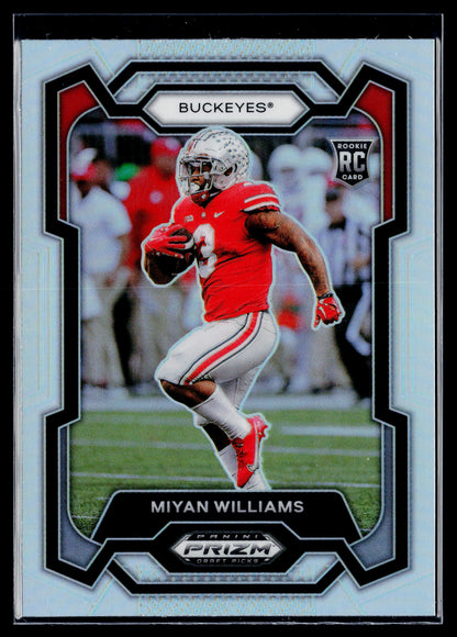 2024 Panini Prizm Draft Picks Miyan Williams Silver #162