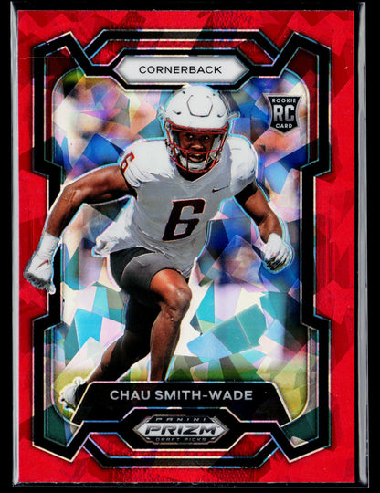 2024 Panini Prizm Draft Picks Chau Smith-Wade Red Ice #188
