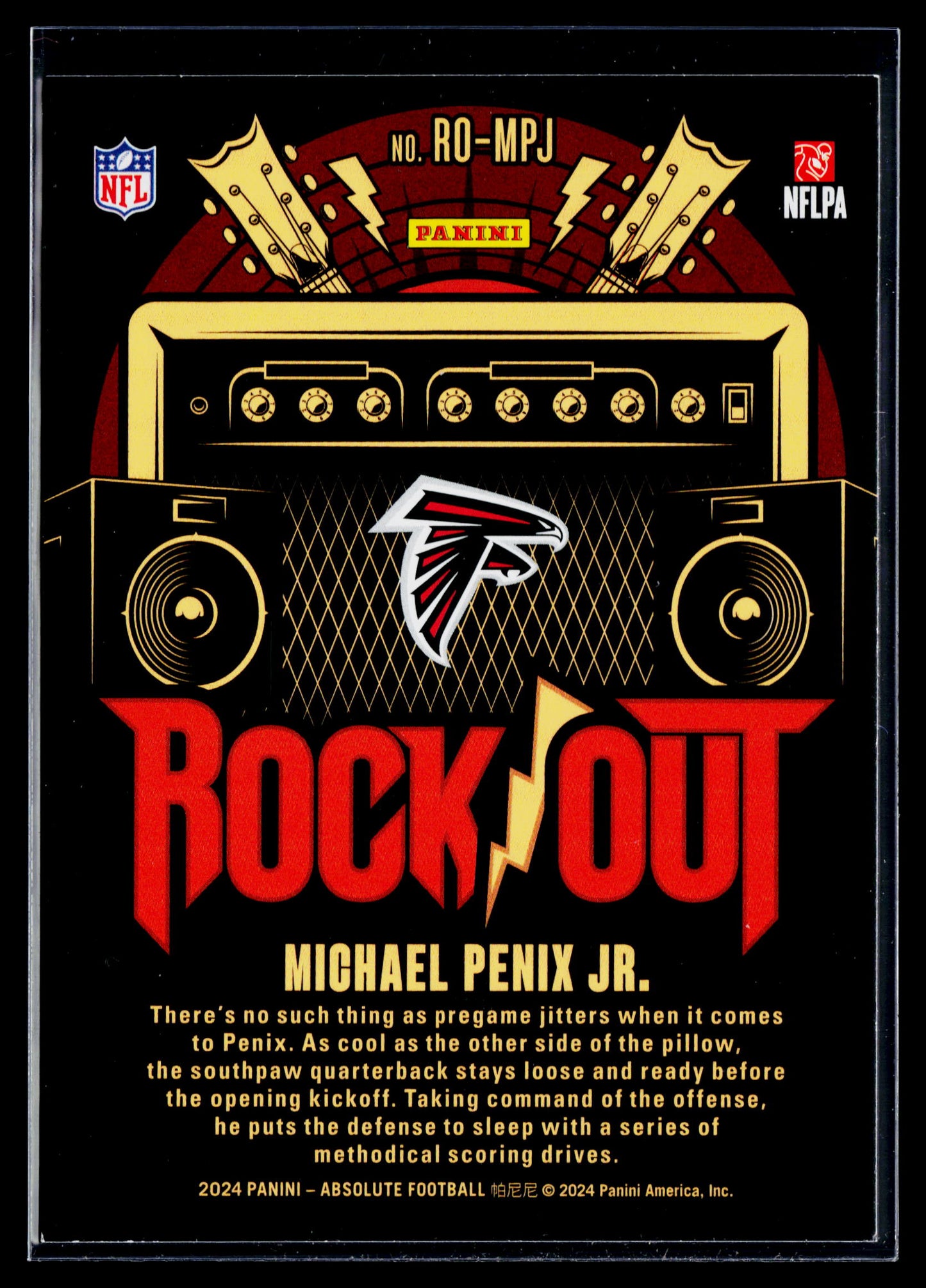 2024 Panini Absolute Michael Penix Jr. Rock Out #RO-MPJ