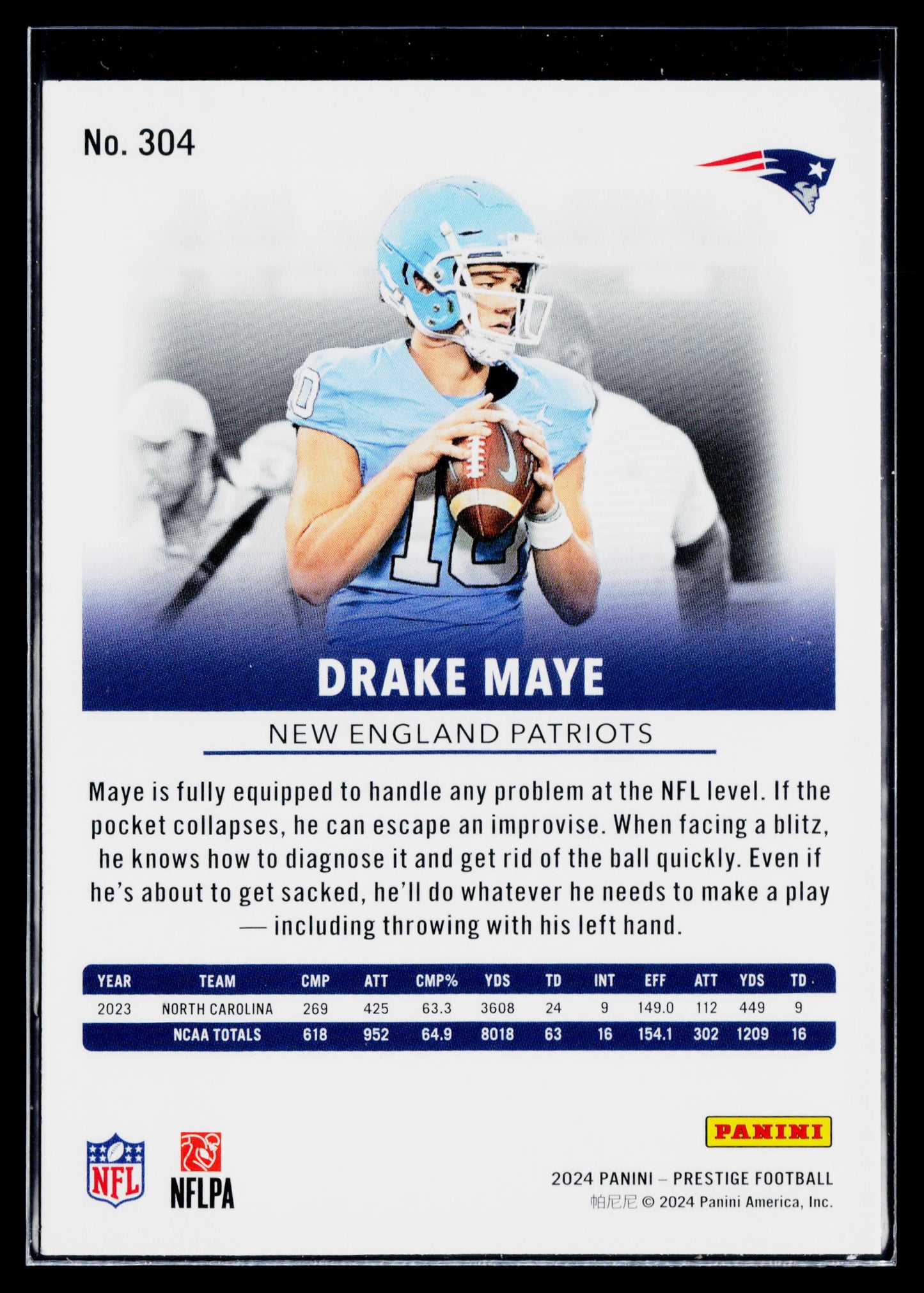 2024 Panini Prestige Drake Maye Rookie #304