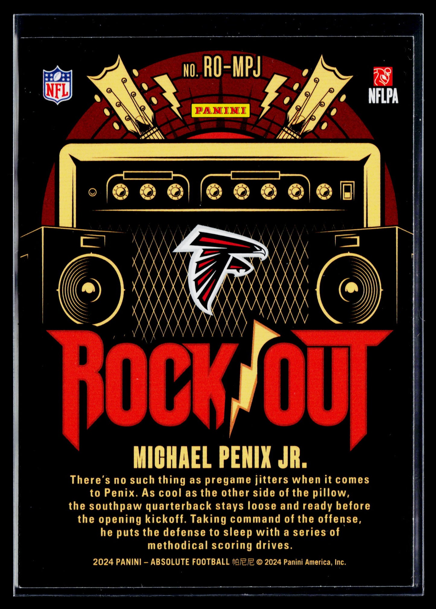 2024 Panini Absolute Michael Penix Jr. Rock Out #RO-MPJ