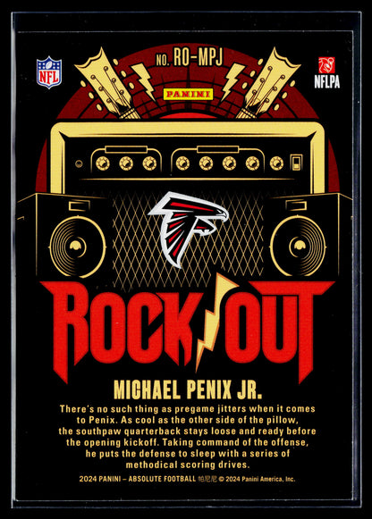 2024 Panini Absolute Michael Penix Jr. Rock Out #RO-MPJ