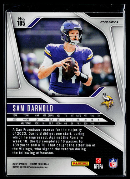 2024 Panini Prizm Sam Darnold Lazer #185