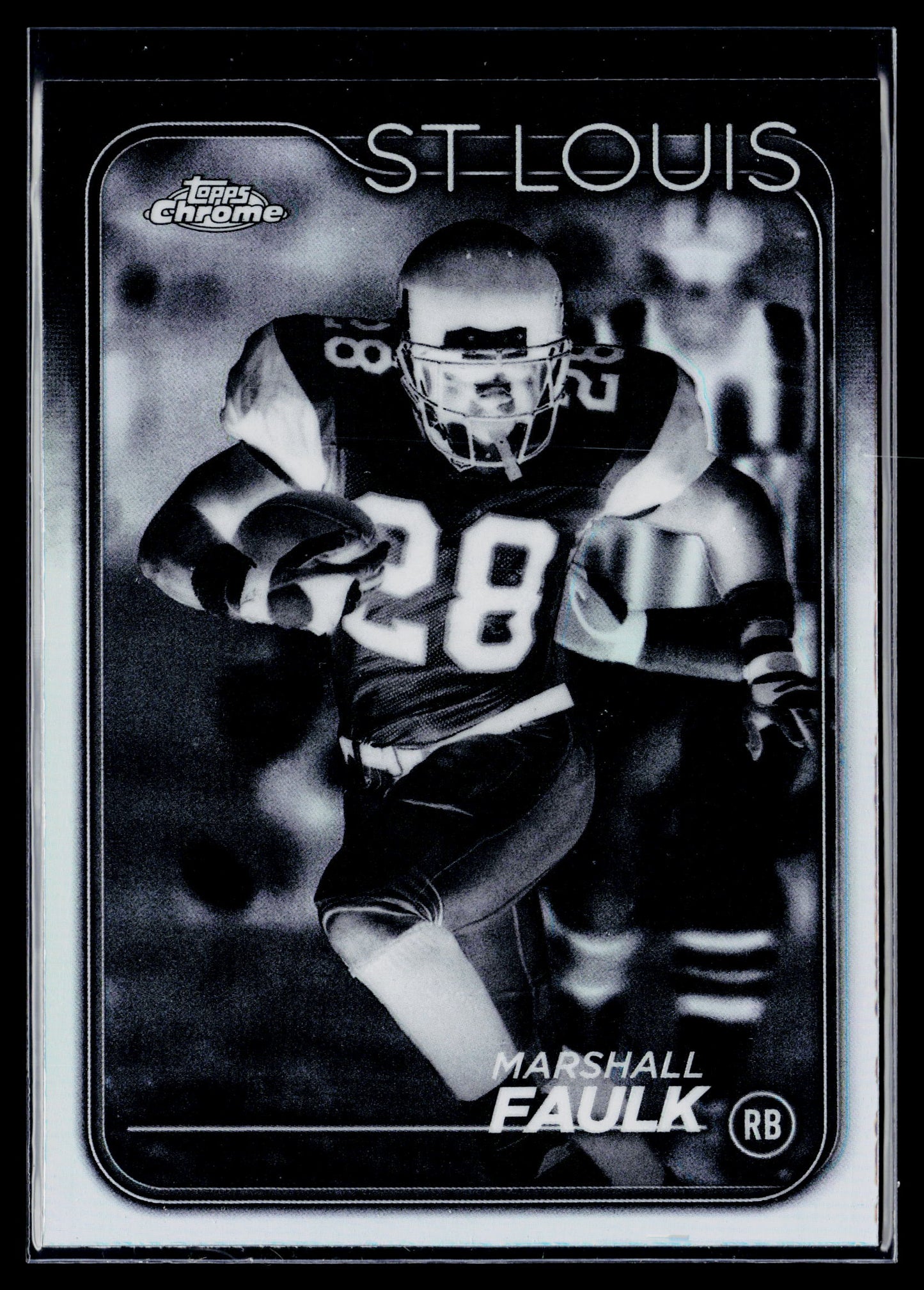 2024 Topps Chrome Marshall Faulk Negative Refractor #101