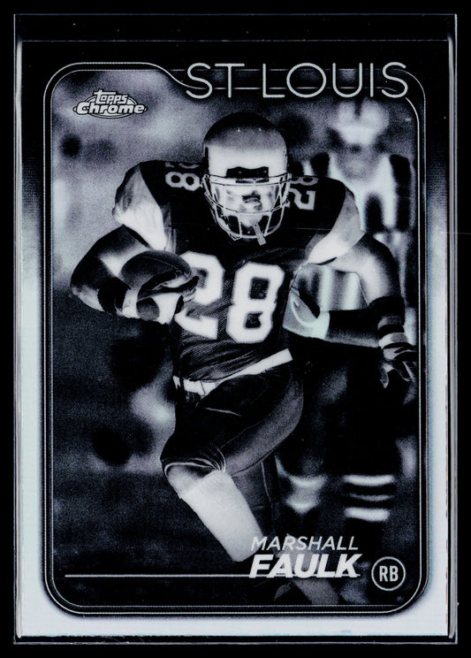 2024 Topps Chrome Marshall Faulk Negative Refractor #101