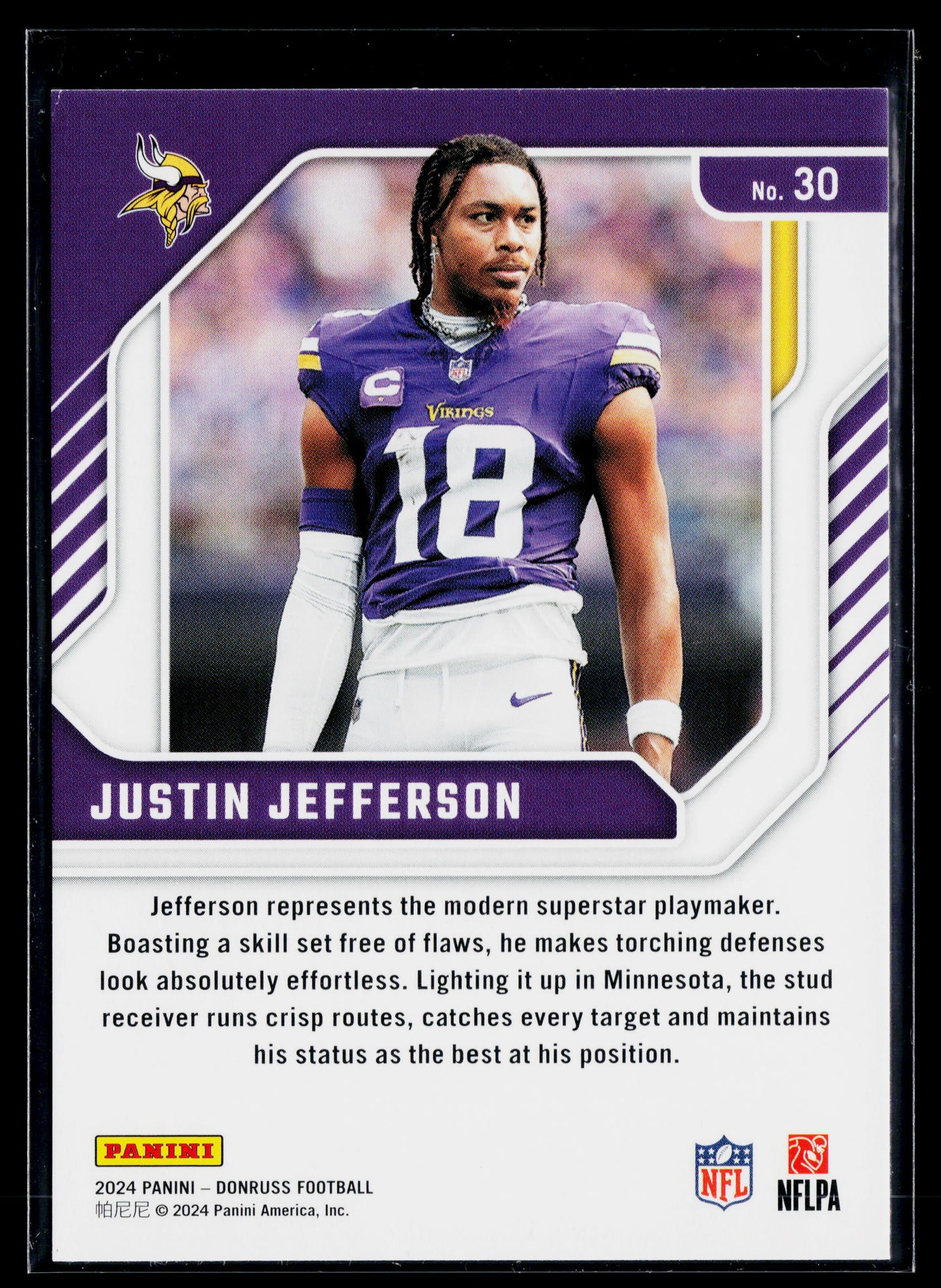 2024 Donruss Justin Jefferson Elite Series #30
