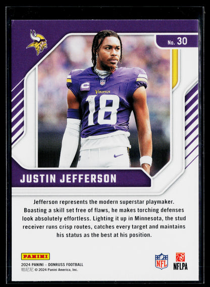 2024 Donruss Justin Jefferson Elite Series #30