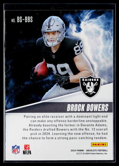 2024 Panini Absolute Brock Bowers By Storm #BS-BBS